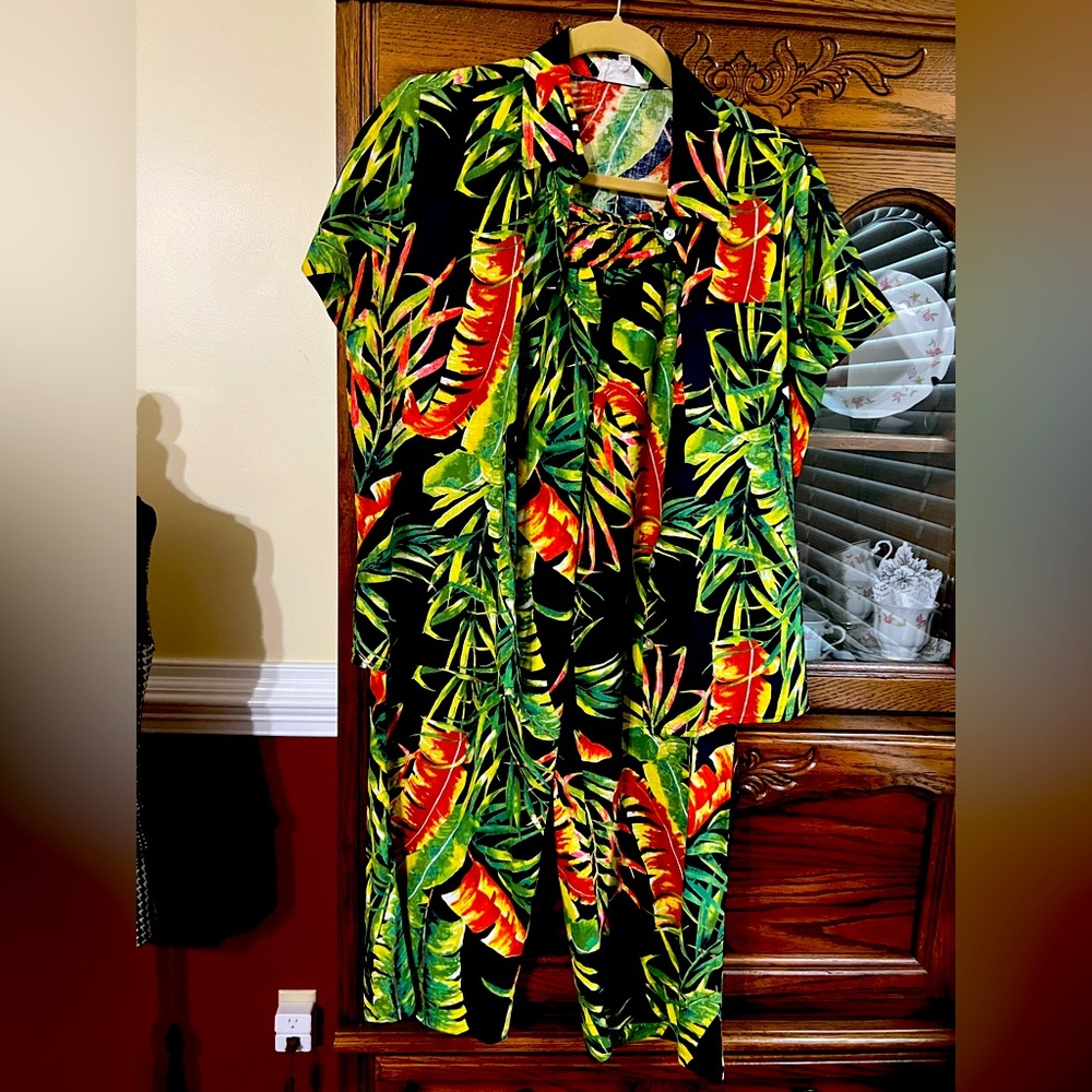 Panama Jack Tropical Button down Shirt and matching Pants